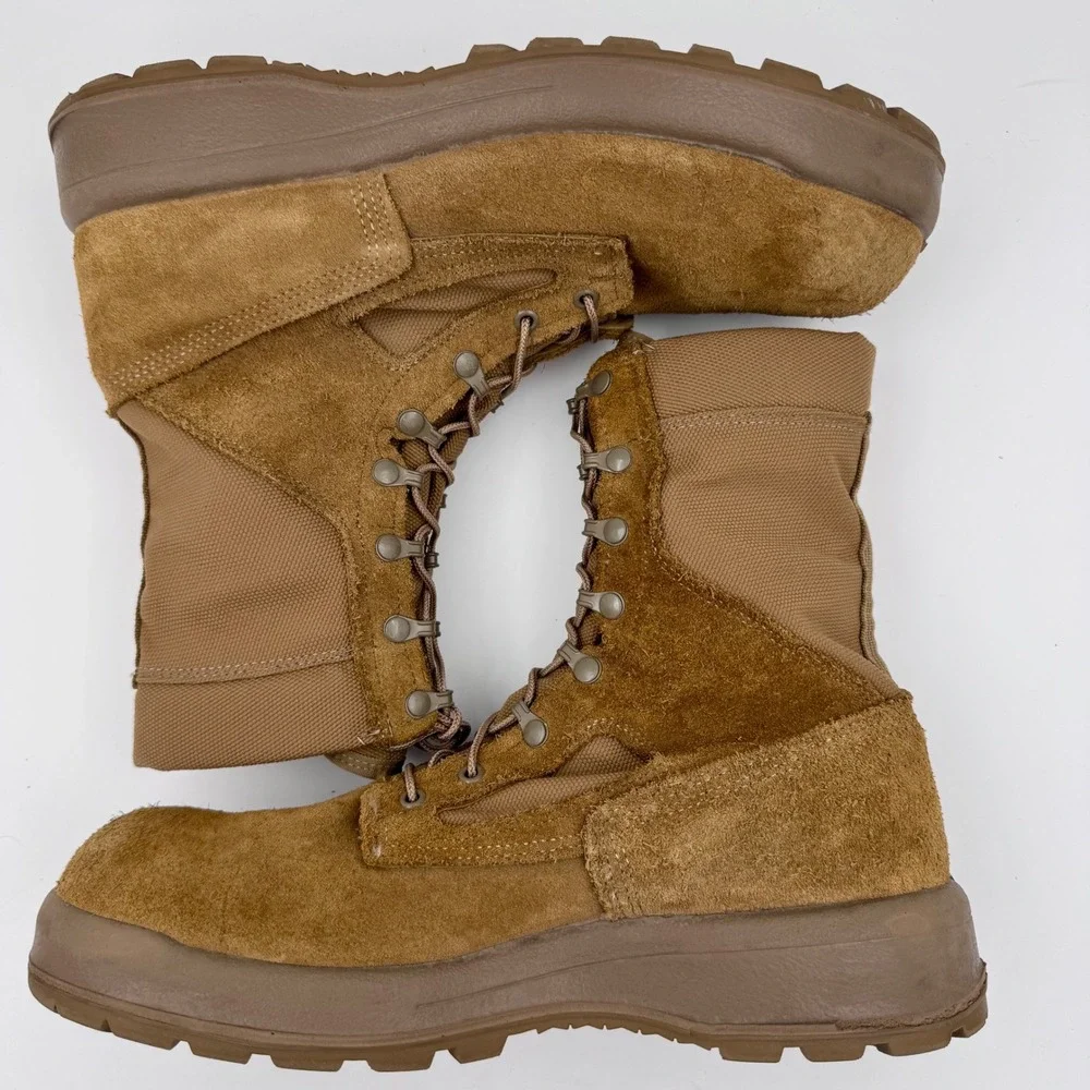 Belleville AFTW 12R Coyote Brown Suede‎ Flight Boots AF Safe to Fly Vibram Sole